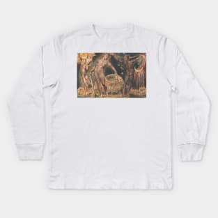 Jerusalem, Plate 100 by William Blake Kids Long Sleeve T-Shirt